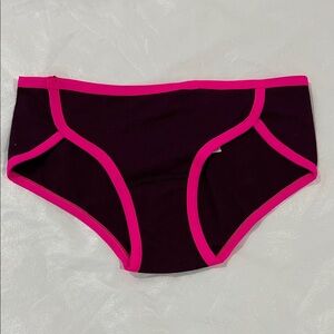 PINK Victoria's Secret Burgundy and Pink Trim Panties